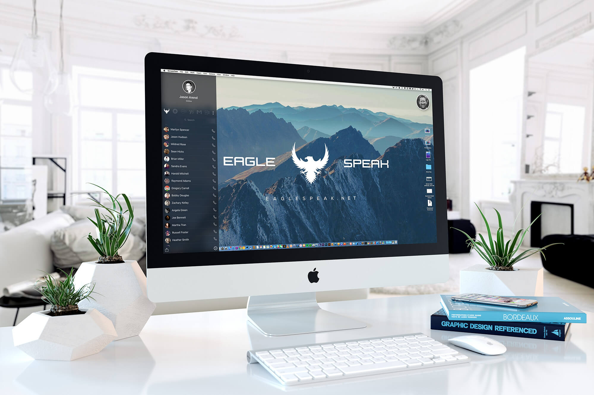 Eagle Speak The Nest communicationa and collaboration desktop panel